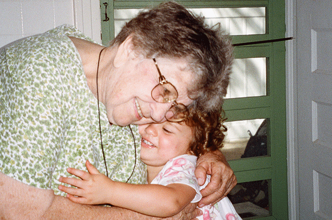 Mrs. Gest with the author's daughter Eleanor