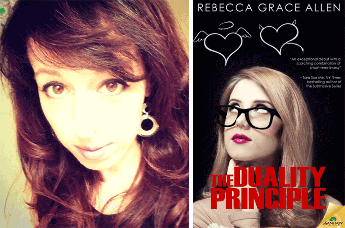 Rebecca Grace Allen writes erotic fiction and is proud of it. Her debut novel, The Duality Principle, hits retailers next month.
