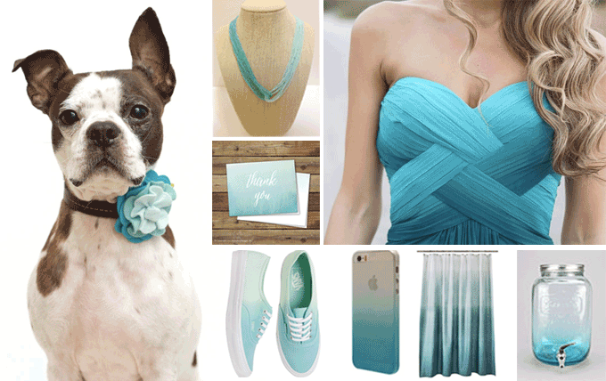 ombre aqua home fashion trend